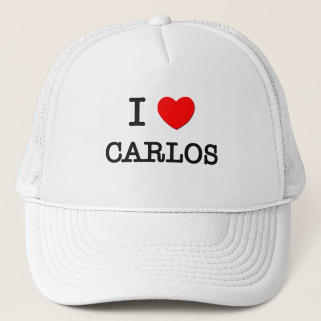 Boné Eu amo Carlos (Frente)
