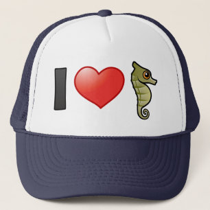 Boné Eu amo cavalos marinhos