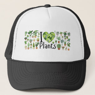 Boné Eu Amo Chapéu de Plantas