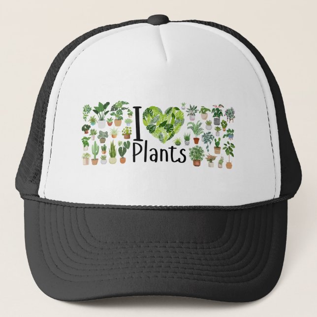 Boné Eu Amo Chapéu de Plantas (Frente)
