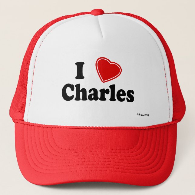 Boné Eu amo Charles (Frente)