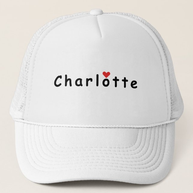 Boné Eu amo Charlotte (Frente)