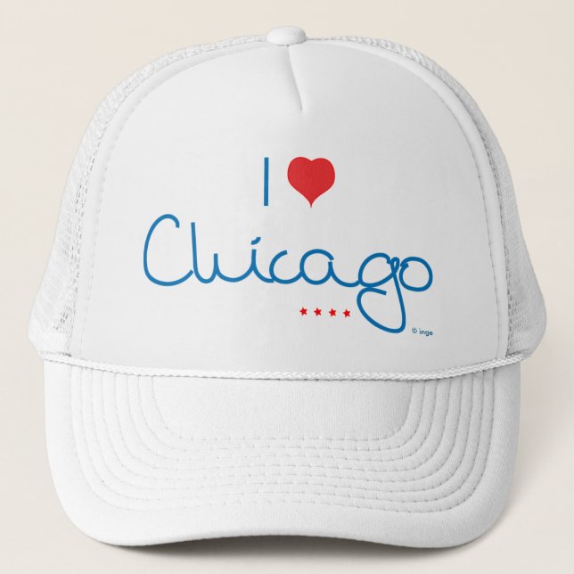 Boné Eu amo Chicago (Frente)