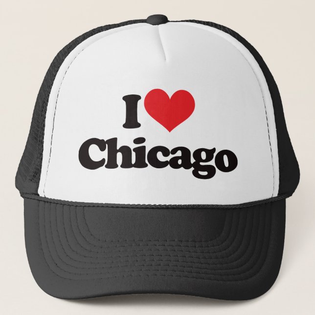 Boné Eu amo Chicago (Frente)