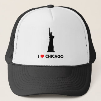 Boné Eu amo Chicago - estátua da liberdade