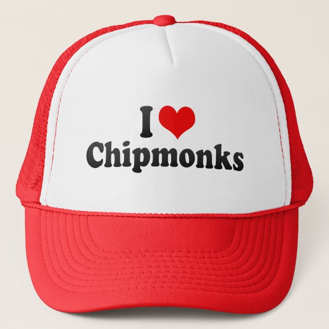Boné Eu amo Chipmonks (Frente)