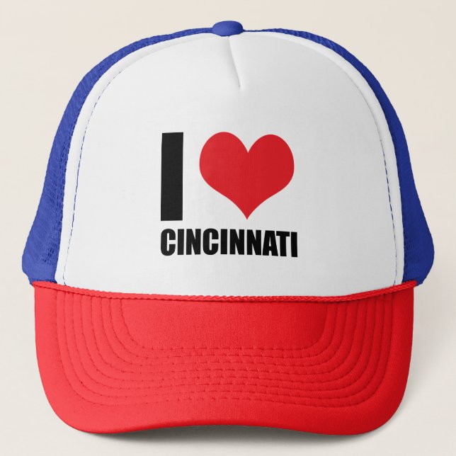 Boné Eu amo Cincinnati (Frente)