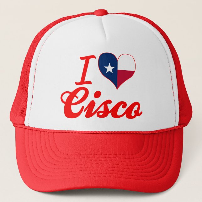 Boné Eu amo Cisco, Texas (Frente)