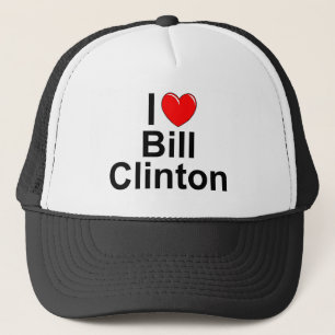 Boné Eu amo (coração) Bill Clinton