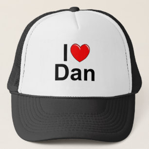 Boné Eu amo (coração) Dan