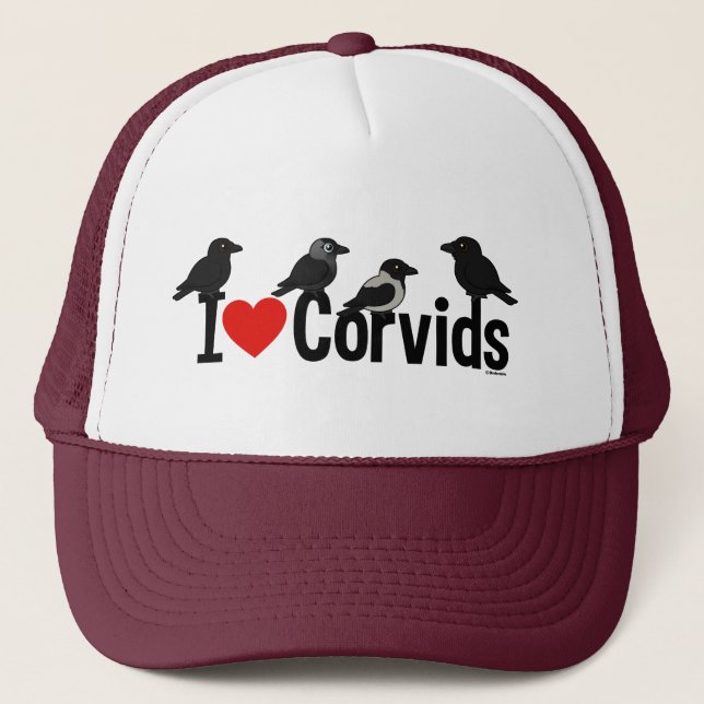 Boné Eu amo Corvids (Frente)