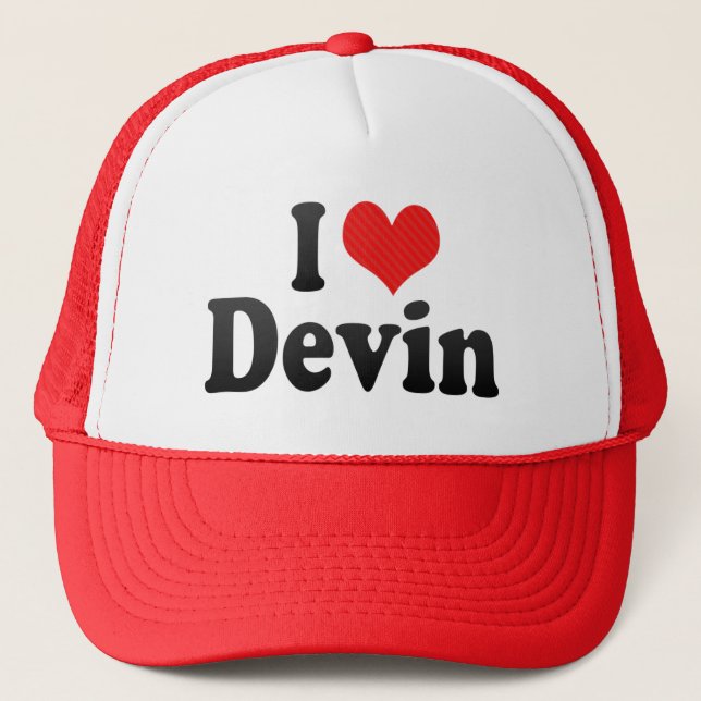 Boné Eu amo Devin (Frente)
