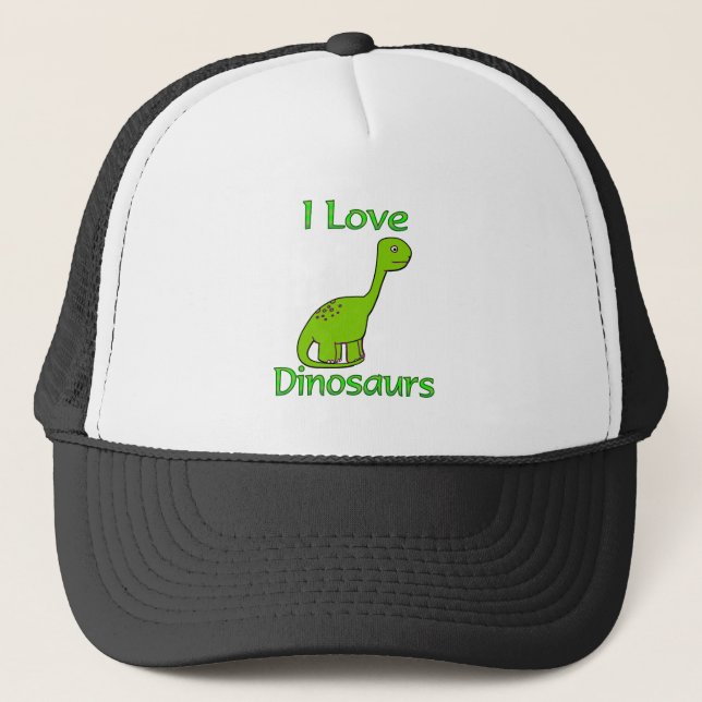 Boné Eu amo dinossauros (Frente)