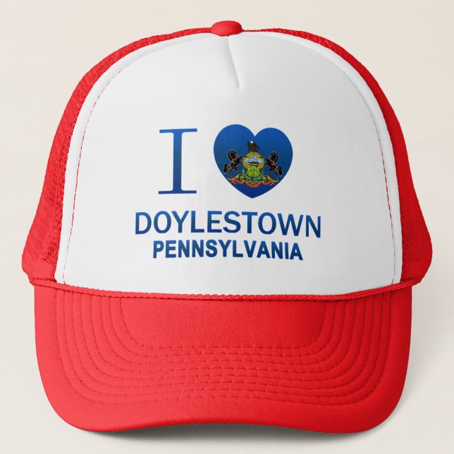 Boné Eu amo Doylestown, PA (Frente)