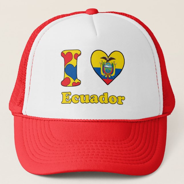 Boné Eu amo Equador (Frente)