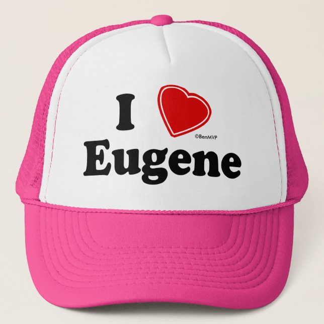 Boné Eu amo Eugene (Frente)