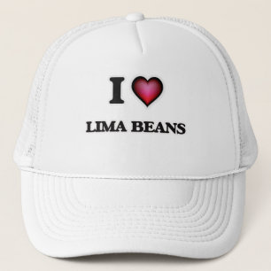 Boné Eu amo feijões-de-lima