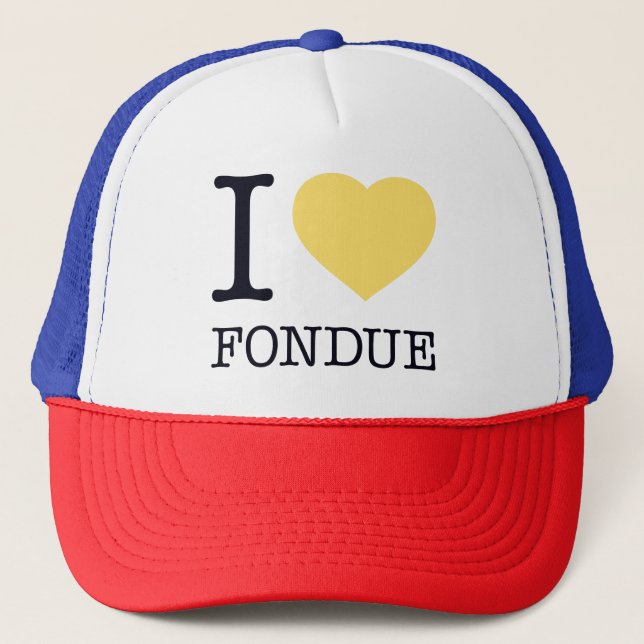 BONÉ EU AMO FONDUE (Frente)