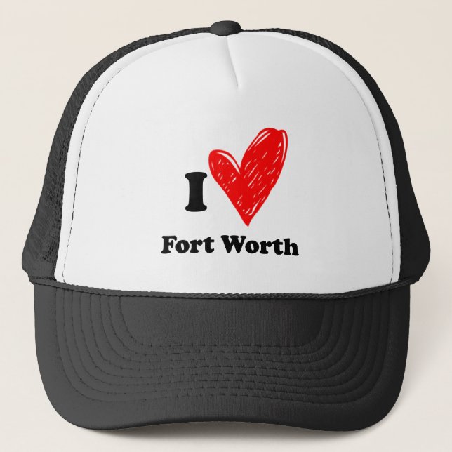 Boné Eu amo Fort Wort (Frente)