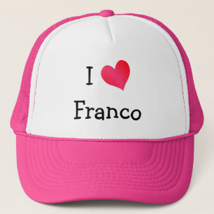 Boné Eu amo Franco