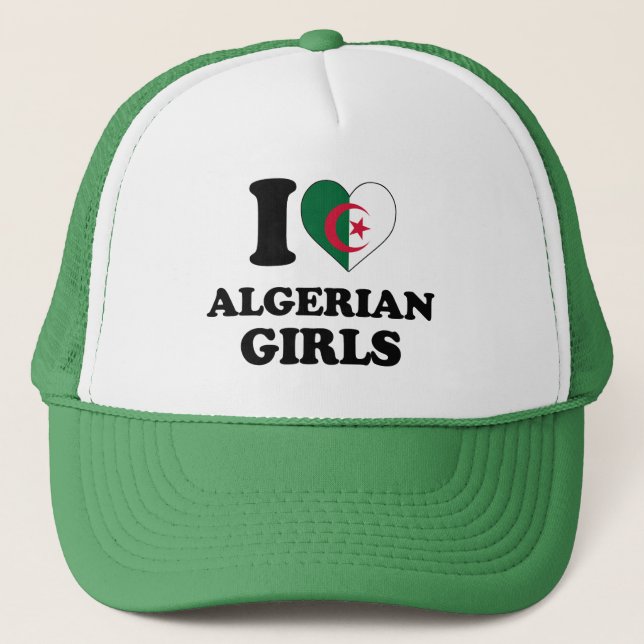 Boné Eu amo garotas argelinas (Frente)