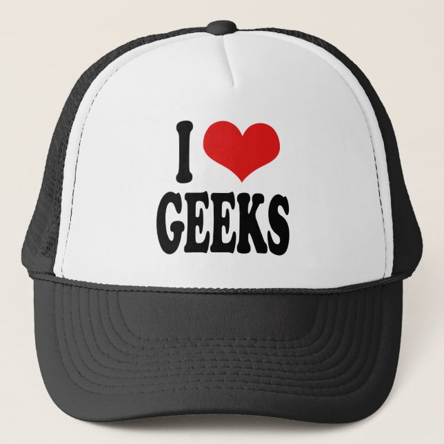 Boné Eu amo geeks (Frente)