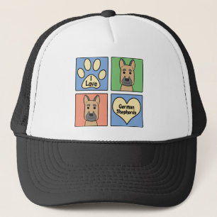 Boné Eu amo german shepherd