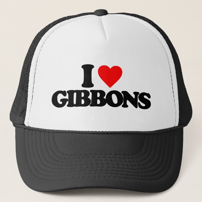 BONÉ EU AMO GIBBONS (Frente)