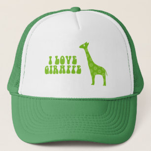 Boné Eu Amo Girafa (Verde)