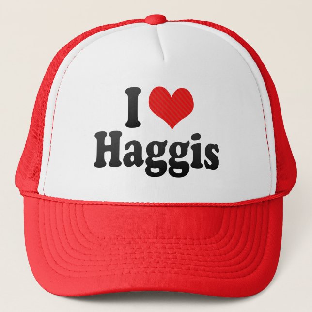 Boné Eu amo Haggis (Frente)