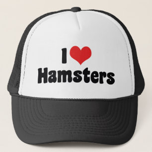 Boné Eu Amo Hamsters de Coração