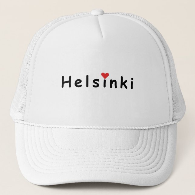 Boné Eu amo Helsinki (Frente)