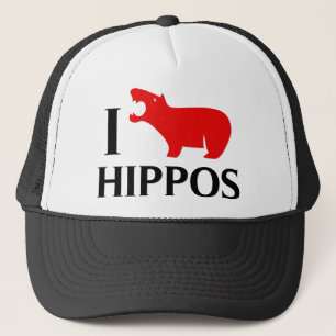Boné Eu amo hipopótamos