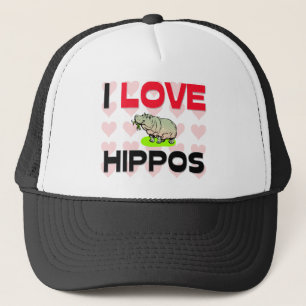 Boné Eu amo hipopótamos