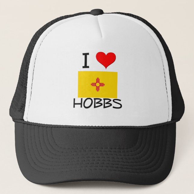 Boné . Eu amo Hobbs New mexico (Frente)