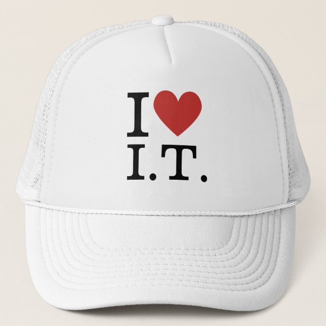 Boné Eu ❤️ Amo I.T. PERSONALIZÁVEL  (Frente)
