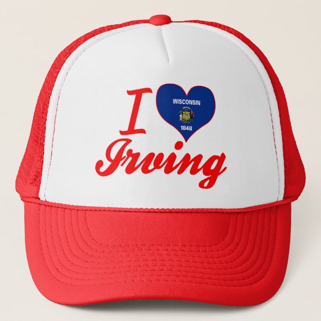 Boné Eu amo Irving, Wisconsin (Frente)
