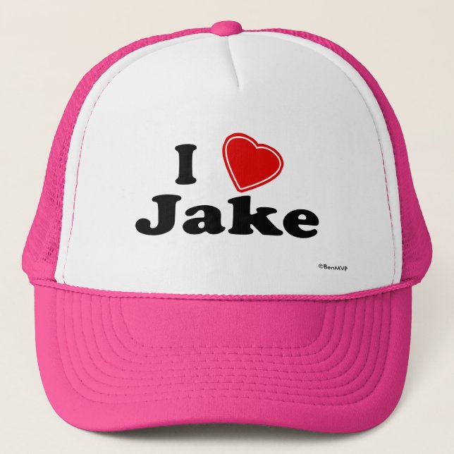 Boné Eu amo Jake (Frente)