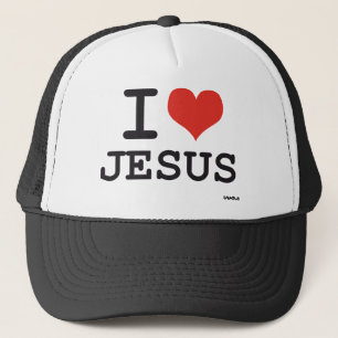 Boné Eu amo Jesus