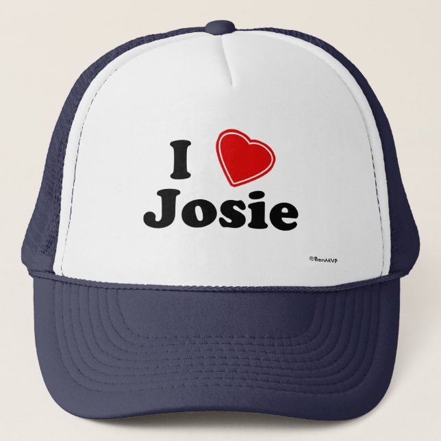 Boné Eu amo Josie (Frente)