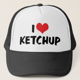 Boné Eu Amo Ketchup Coração - Amante de Catsup