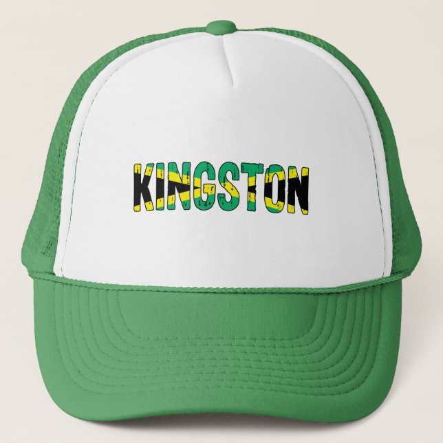Boné Eu amo Kingston Jamaica (Frente)