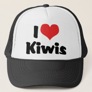 Boné Eu Amo Kiwis de Coração - Amante de Pássaros Kiwi