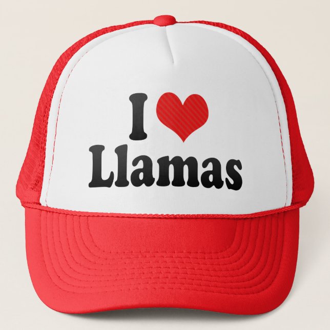 Boné Eu amo lamas (Frente)