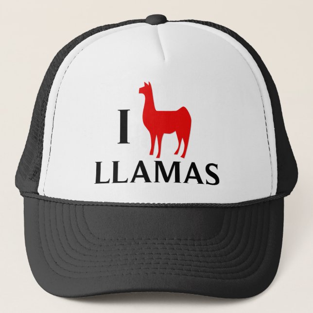 Boné Eu amo lamas (Frente)