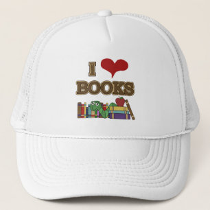 Boné Eu amo livros