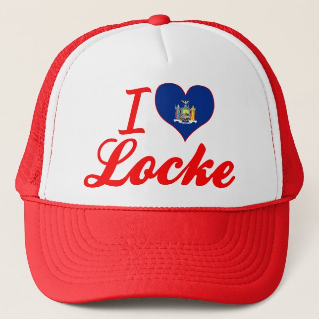 Boné Eu amo Locke, New York (Frente)