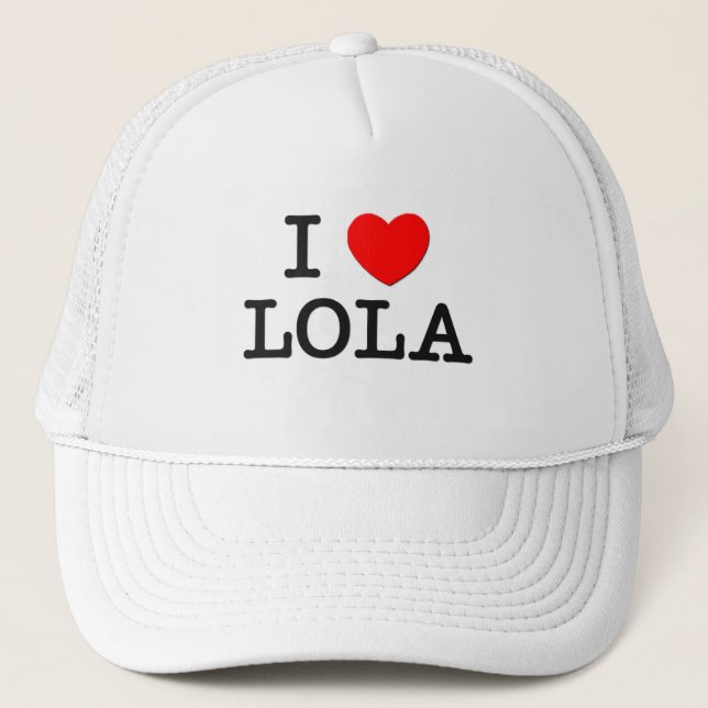 Boné Eu amo Lola (Frente)