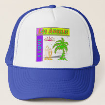 "EU AMO Los Angeles" Sun Palm Tree & Surfer #2 Hat