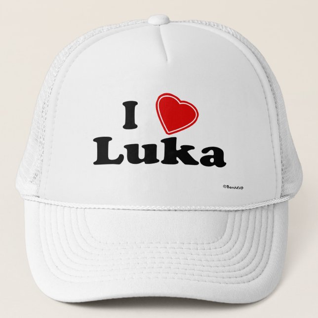 Boné Eu amo Luka (Frente)